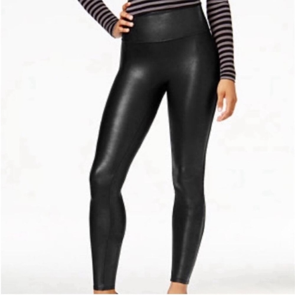 Spanx Faux Leather Leggings in Black NWT
